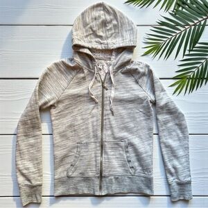 GUESS Zip-Up Hoodie – Heather Gray – Size Small (Juniors Fit)